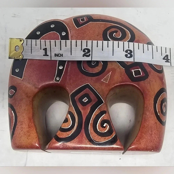 Swahili Imports Handmade Soapstone Nesting Elephant Paperweight from Kenya - Picture 11 of 12